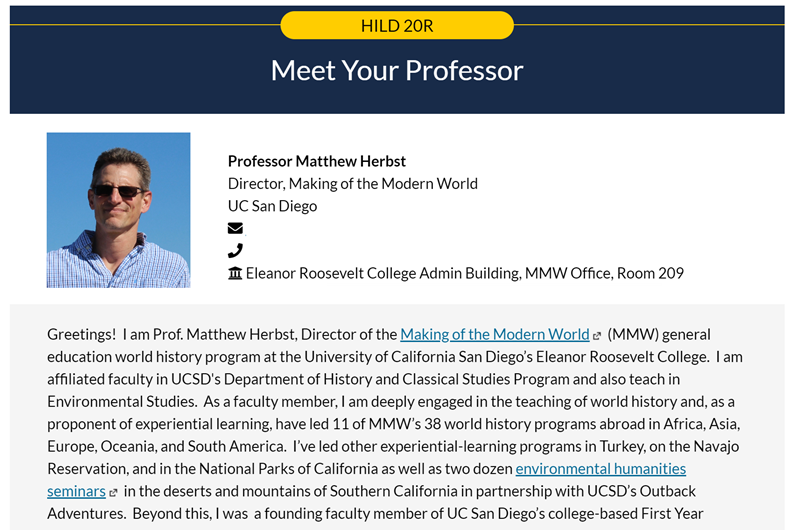professor profile