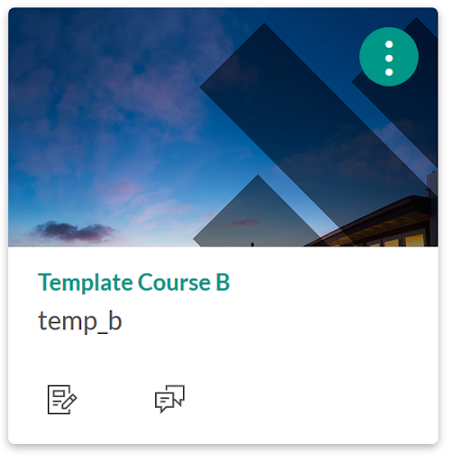 Canvas course template